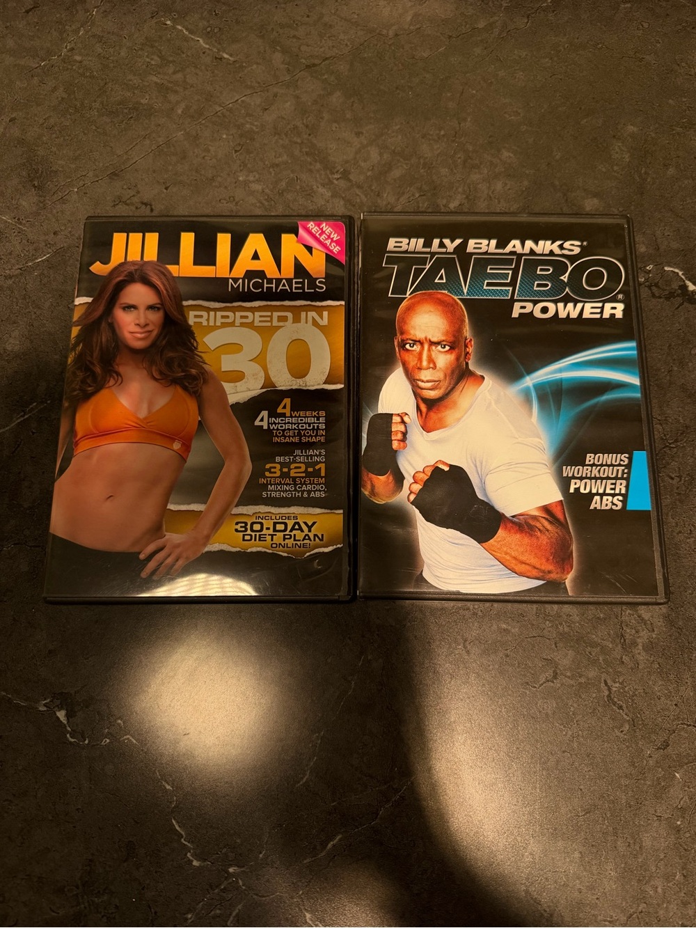 Jillian Michaels Ripped in 30 & Billy Blanks Tae Bo Power DVDs